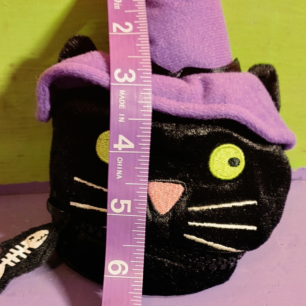 🎃Halloween Witchy Cat Zipper Coin Purse🎃 - Picture 2 of 9